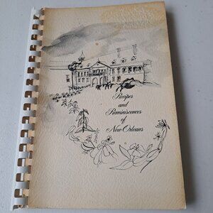 VTG Recipes & Reminiscences of New Orleans Cookbook Ursuline Academy 1971 Cajun